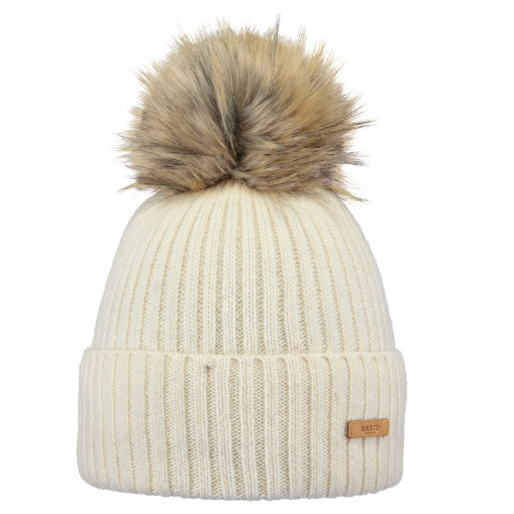 womens cream beanie