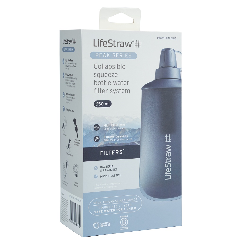 Bacoutdoors: Lifestraw Peak Series Collapsible Squeeze 650ml Bottle 