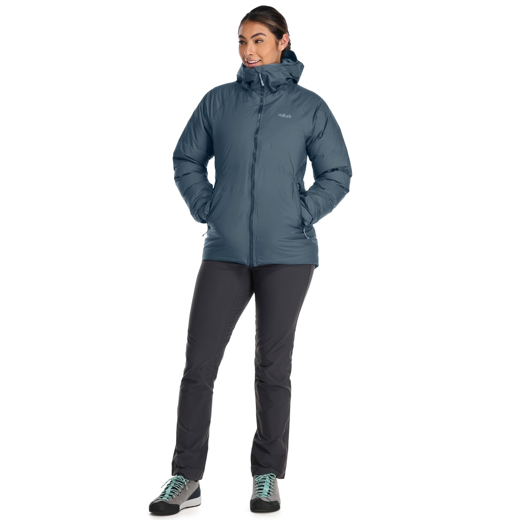 BACOutdoors: Rab Valiance Down Jacket Waterproof Womens - Orion Blue